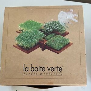 Miniature Wooden Garden Set